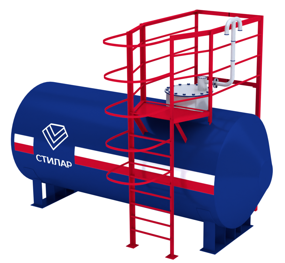 Горизонтальный резервуар РГСН для воды 75 м³ от завода-производителя